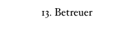 13. Betreuer